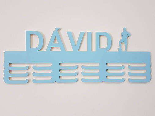 Nadčasový drevený držiak maľovaný s menom 55cm