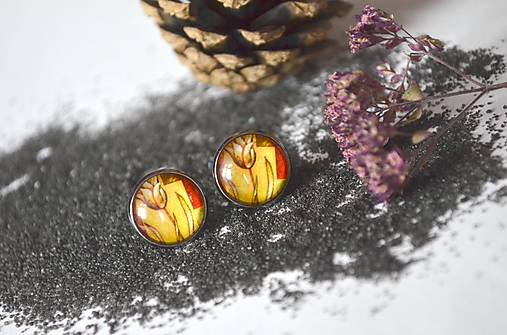 Náušnice - Žlutá.... - 12985074_