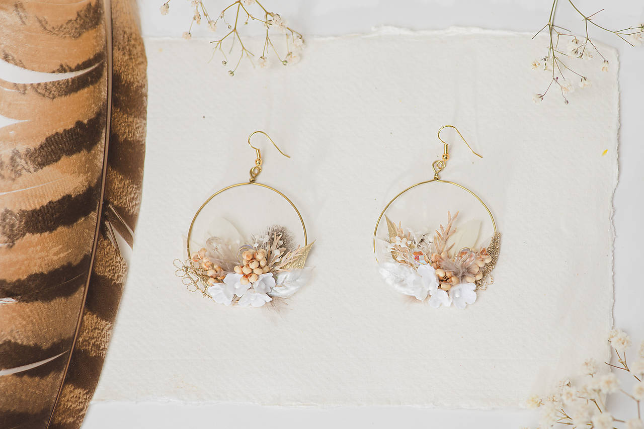 Glamour kruhové náušnice "tiché sľuby"