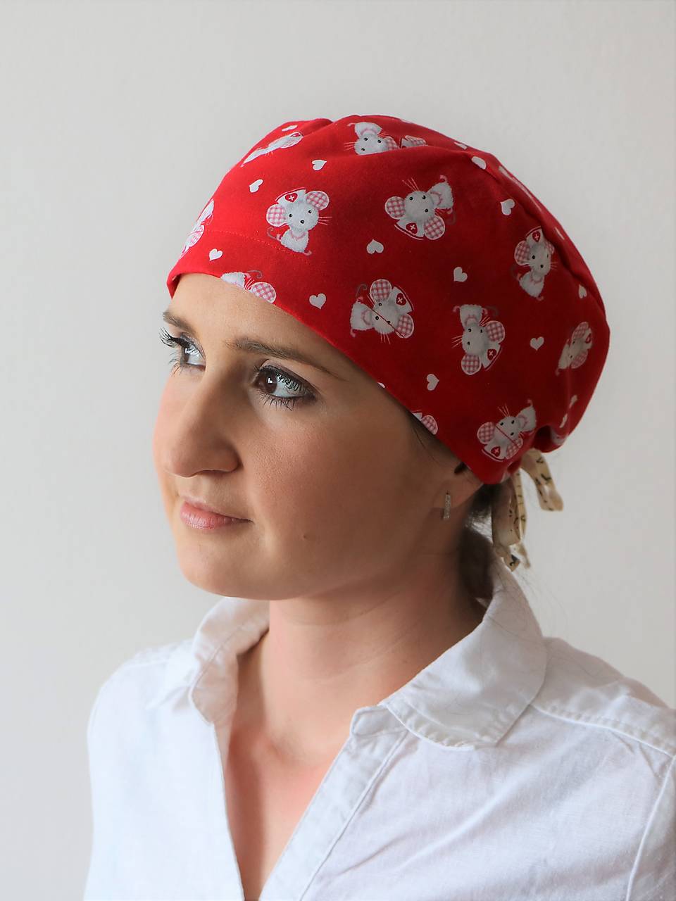 Dizajnová operačná / chirurgická čiapka myška