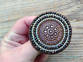 Brošne - Button collection Brošňa 6......vyšívané - 12991950_