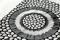 Obrazy - Art quilt - textilní obraz, černobílá abstrakce - 12994291_