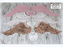 Dekorácie - Anjelské 3D krídla-drevorezba - 12992132_