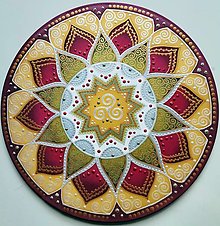 Dekorácie - Mandala sily a viery v seba - 12995797_