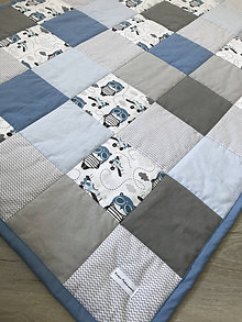 Úžitkový textil - Patchwork prehoz na posteľ, 100x200cm - 12999665_