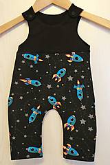 Detské oblečenie - detské tepláčiky veľkosť 68 s raketkami - 12997157_
