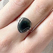 Prstene - Simple Tumbled Gemstone Ring / Prsteň s tromlovaným minerálom (Achát č.1) - 13001547_