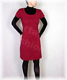 Šaty - Šaty-krásně hřejivý úplet(více barev) (Šedá) - 13000126_