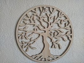 Dekorácie - Drevený výrez "Strom života" - 13004866_