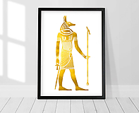 Grafika - Zlatý Anubis - 13002713_