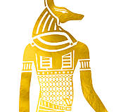 Grafika - Zlatý Anubis - 13002720_