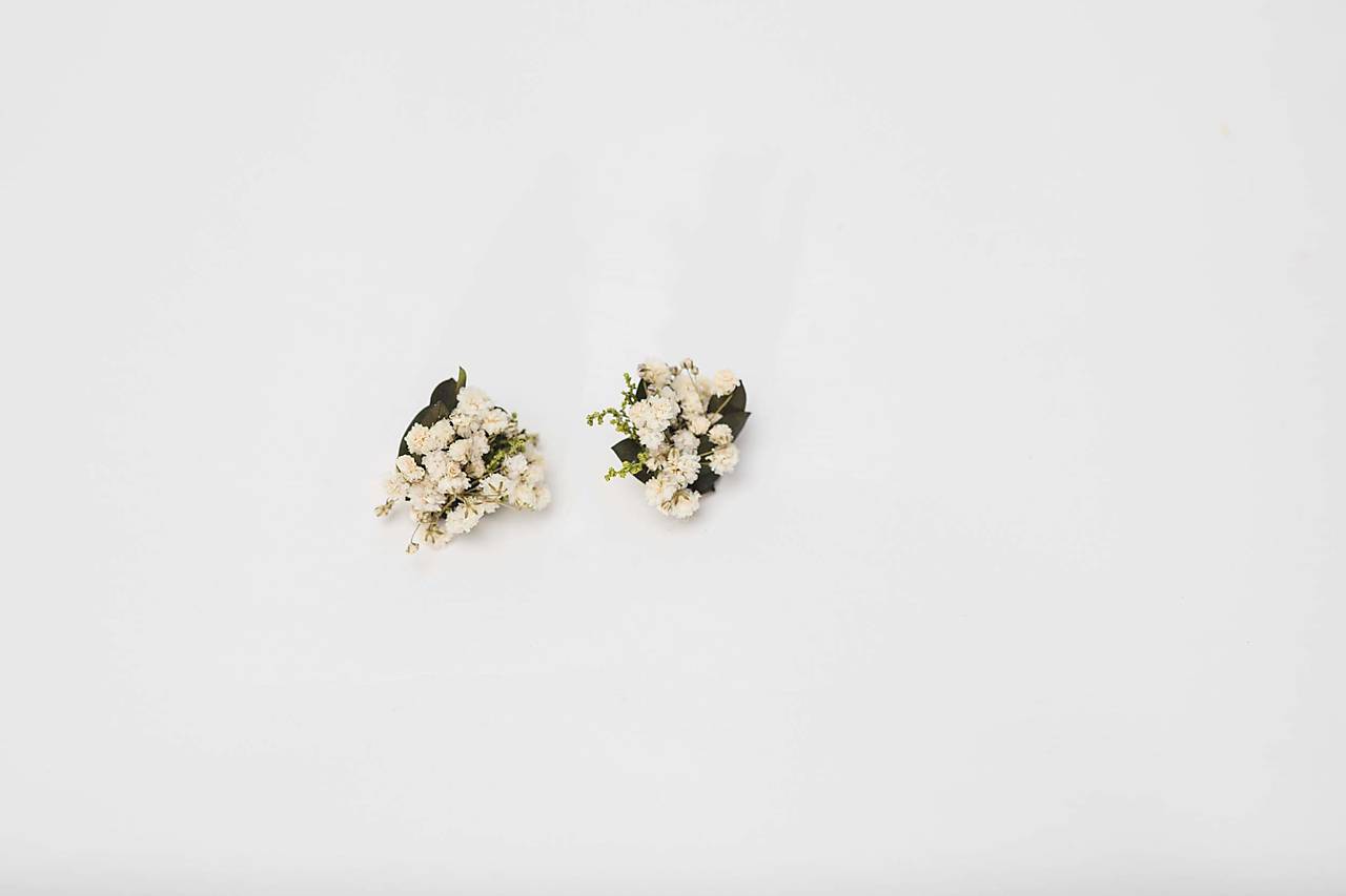 Gypsové náušničky "dotyk rána"