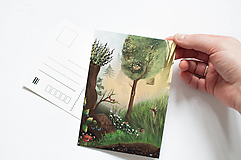 Pohľadnica "v lese"
