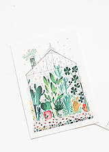 Papier - Pohľadnica "skleník" - 13004131_