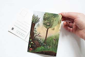 Papier - Pohľadnica "v lese" - 13004025_