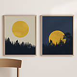 Grafika - Set 2 printov "Denná a nočná obloha" - 13002139_