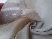 Textil - Ľanová záclonovina 90g (ako materiál alebo šitie na želanie) - 13001642_