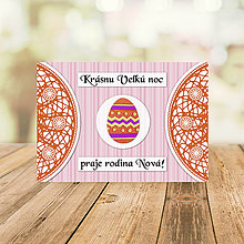 Papiernictvo - Veľkonočná krajková FIMO pohľadnica (jemná 1) - 13003987_