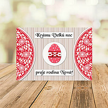 Papiernictvo - Veľkonočná krajková FIMO pohľadnica (jemná 3) - 13003990_