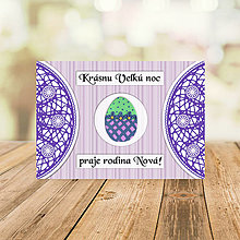 Papiernictvo - Veľkonočná krajková FIMO pohľadnica (jemná 6) - 13003993_