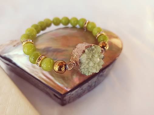 Náramky - Náramok/Green Chalcedon - 13007899_