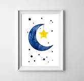 Grafika - Mesiac a hviezda - 13005928_