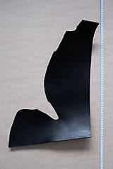 Suroviny - Zbytková hladenica čierna 4mm (kus č. 7) - 13009024_