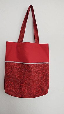 Nákupné tašky - taška-ružové pole - 13010701_