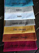 Úžitkový textil - Ľanové štóly / obrúsky - 13010935_