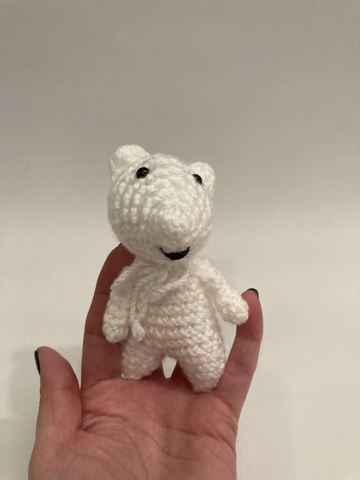 Hračky - mini myš-ka biela - 13013473_