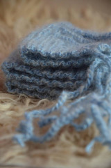 Detské čiapky - Pletená čiapka Retro NOVORODENECKÁ (12 -24 mesiacov) - 13018423_