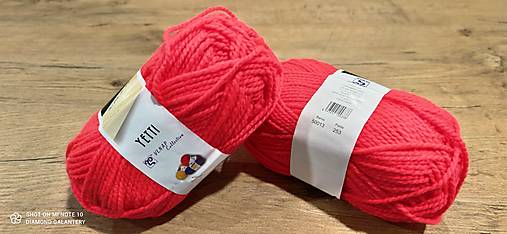 Galantéria - Yetti (50013 - neónová ružovooranžová) - 13016502_