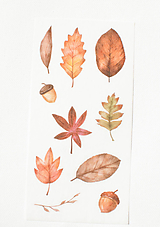 Papier - Akvarelový set - nálepky "jeseň" - 13023747_