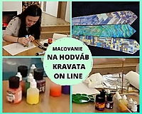 Kurzy - ON LINE webinár - Maľovanie na hodváb - KRAVATA - 13024714_