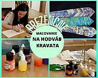 Kurzy - Maľovanie na hodváb - KRAVATA - 13024753_