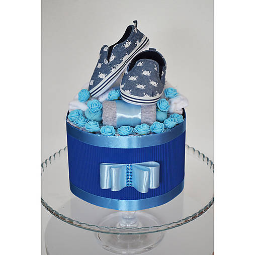 Plienková torta BOX - modrý
