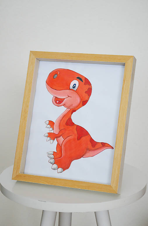 Maľovaný obraz Dinosaury