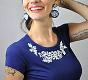 Topy, tričká, tielka - Tričko Lina Blue - 13028680_