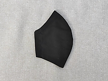 Pánske elegantné dvojvrstvové rúško "čierne"