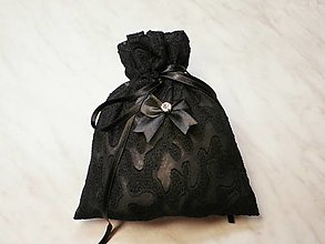 Úžitkový textil - Darčekové čipkové vrecúško, kozmetický sáčok, vrecúško na šperky, - 13032081_