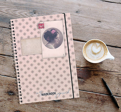 Papiernictvo - MADEBOOK špirálový zápisník A5 - RETRO - 13032824_