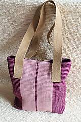 Veľké tašky - Tkaná taška - ružovo,cyklámen - 13031524_