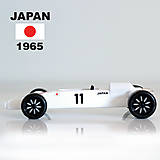 Hračky - Drevená Honda RA272 Formula 1, 1965 Monako víťaz - 13033127_