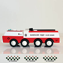 Hračky - Tatra 813 - Drevené požiarnicke auto - Lovec mimozemšťanov - 13032601_