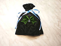 Úžitkový textil - Darčekové zamatové vrecúško čierné s mašličkou , kozmetický sáčok, vrecúško na šperky, - 13037315_