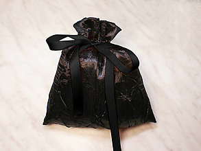 Úžitkový textil - Darčekové saténové vrecúško, kozmetický sáčok, vrecúško na šperky, - 13037096_