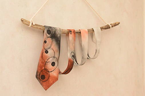 Iné doplnky - Ručne maľovaná hodvábna kravata. - 13034915_