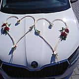 Dekorácie - Srdcia na svadobné auto - 13036548_