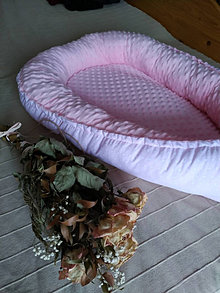 Detský textil - Ružové minky hniezdo - 13034191_