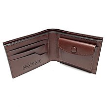 Pánske tašky - Pánska kožená peňaženka (Hnedá) - 13039243_